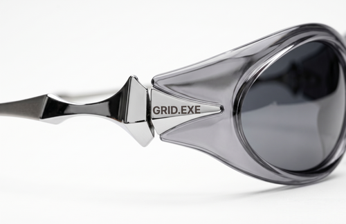 Lunettes Y2K "NEXUS" - Édition Chrome Translucide